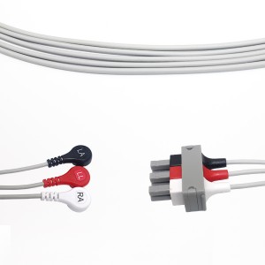 Factory selling Db9 Adult Finger Clip Spo2 Sensor -
 Philips Compatible ECG Leadwire – M1605A – Medke