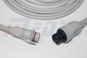 China New Product Mindray Spo2 Sensor 512f -
 AAMI/6P General IBP Cable To BD Transducer – Medke