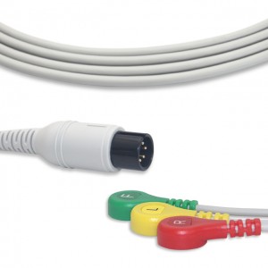 GE-Critikon ECG Cable With 3 Leadwires IEC G3202S