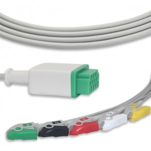 GE-Marquette ECG Cable With 5 Leadwires IEC G5212P