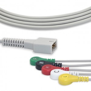 MEK ECG Cable With 5 Leadwires IEC G5219S