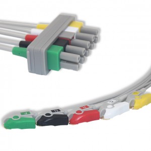 Wholesale Price China Compatible For Nk Nihon Kohden Br-903p Ecg Trunk Cable 3 Leadwires,Iec Clip