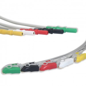 China wholesale Din 3-lead Ecg Leadwires,Holter Ecg Cable