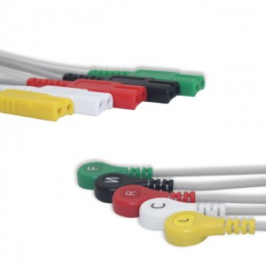 18 Years Factory Edan Ecg Cable 6 Pin One Piece 3 Lead Ecg Cable,Grabber,3.4m Iec Standard,Ce /13485 Available