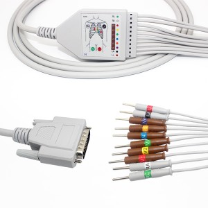 Wholesale Discount Best Oximeter -
 Nihon Kohden 10-Lead Shielded EKG Cable Din3.0, K1110N – Medke