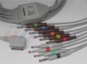 Cheap price Nihon Kodhen Spo2 Cable -
 Kenz PC-109 EKG Cable With 10/12 Leadwires, AHA, 4.0 Banana Type – Medke